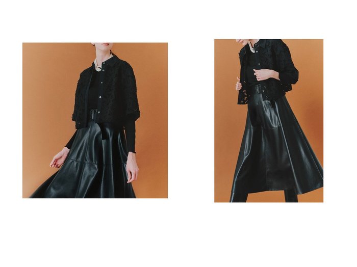 【ANAYI/アナイ】華やかさと上品さを纏う、2WAYレースシャツ おすすめ人気トレンドファッション通販アイテム 人気、トレンドファッション・服の通販 founy(ファニー) 　ファッション　Fashion　レディースファッション　Fashion for Women　トップス・カットソー　Cut & Sew Tops　シャツ・ブラウス・オフィスカジュアル　Elegant Blouses & Button-Ups　ショート　Short, Short Length　スリーブ　Sleeve, Long Sleeve / Short Sleeve　フラワー　Flower, Floral　レース　Lace, Lace Fabric　ワーク　Workwear, Utility Style　新作・新入荷　New Arrivals / New In　無地　Plain, Solid Color　|ID:crp329100000220045