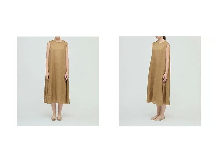 【mizuiro ind/ミズイロ インド】シンプルで美しい、大人のためのリネンノースリーブフレアワンピース おすすめ人気トレンドファッション通販アイテム 人気、トレンドファッション・服の通販 founy(ファニー) ファッション Fashion レディースファッション Fashion for Women ワンピース Dresses シンプル Simple, Minimal フレア Flare, Flared 夏 Summer |ID:crp329100000220052