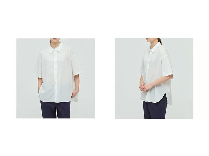 【mizuiro ind/ミズイロ インド】夏の定番に加えたい、ハーフスリーブワイドシャツ おすすめ人気トレンドファッション通販アイテム 人気、トレンドファッション・服の通販 founy(ファニー) ファッション Fashion レディースファッション Fashion for Women トップス・カットソー Cut & Sew Tops シャツ・ブラウス・オフィスカジュアル Elegant Blouses & Button-Ups シンプル Simple, Minimal ベーシック Basic, Essential ワイド Wide, Wide Fit |ID:crp329100000220053