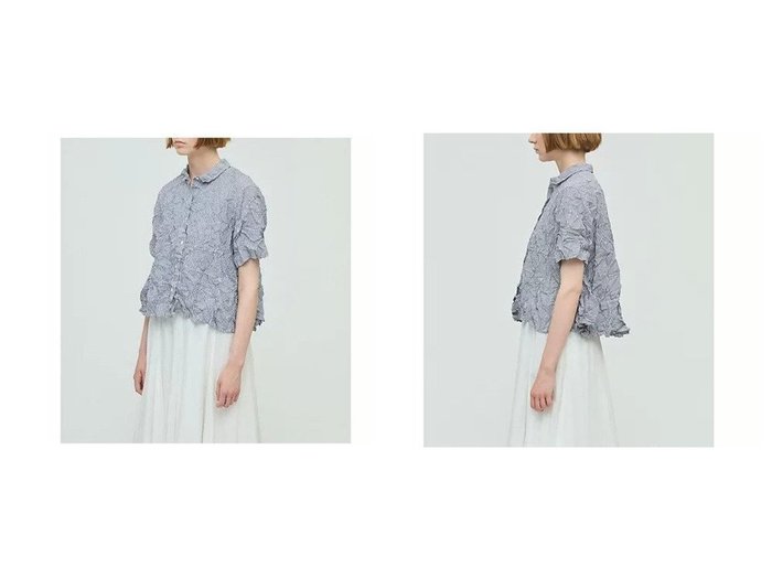 【mizuiro ind/ミズイロ インド】ワッシャー加工で魅せる、表情豊かなチェックシャツ おすすめ人気トレンドファッション通販アイテム 人気、トレンドファッション・服の通販 founy(ファニー) ファッション Fashion レディースファッション Fashion for Women トップス・カットソー Cut & Sew Tops シャツ・ブラウス・オフィスカジュアル Elegant Blouses & Button-Ups コンパクト Compact, Small Size ストライプ Stripe, Striped Pattern チェック Check, Plaid, Tartan ワッシャー Washer, Crinkled Finish 無地 Plain, Solid Color |ID:crp329100000220054