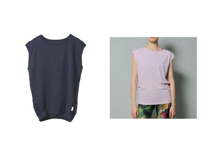 【Julier/ジュリエ】【Hot Yoga対応】【ECO-FRIENDLY PRODUCT】快適さとサステナビリティを両立するチュニックに新色ピンクが登場 おすすめ人気トレンドファッション通販アイテム 人気、トレンドファッション・服の通販 founy(ファニー) 　ファッション　Fashion　レディースファッション　Fashion for Women　トップス・カットソー　Cut & Sew Tops　スポーツウェア　Functional & Stylish Sportswear　スリット　Slit, Slit Detail　チュニック　Tunic, Long Top　定番　Standard, Basic Item　人気　Popular, Best Seller　フィット　Fit, Slim Fit　ヨガ　Yoga, Yoga Wear　|ID:crp329100000220132