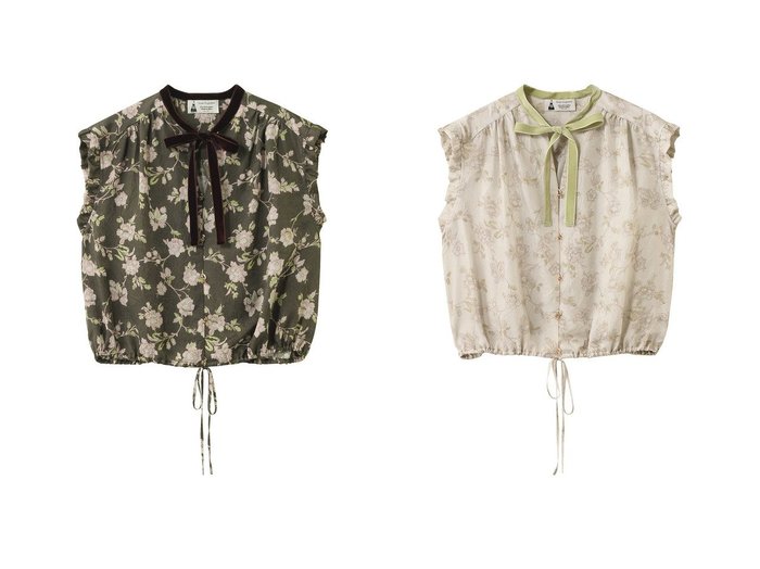 【leur logette/ルール ロジェット】クラシカルフラワーとベルベットリボンが彩るロマンティックブラウス おすすめ人気トレンドファッション通販アイテム 人気、トレンドファッション・服の通販 founy(ファニー) ファッション Fashion レディースファッション Fashion for Women トップス・カットソー Cut & Sew Tops シャツ・ブラウス・オフィスカジュアル Elegant Blouses & Button-Ups 花柄・フラワープリント・モチーフ Floral Prints & Motifs / Flower Pattern Tops 2025年 2025 2025-2026秋冬・A/W Autumn/Winter 2025–26 AW25–26 おすすめ Recommended / Our Picks なめらか Smooth, Silky Texture クラシカル Classical, Vintage-Inspired クラシック Classic, Timeless Style ショート Short, Short Length スリーブ Sleeve, Long Sleeve / Short Sleeve セットアップ Set-Up, Coordinated Outfit フラワー Flower, Floral プリント Print, Printed Pattern ベルベット Velvet, Velvety リボン Ribbon, Bow A/W・秋冬 Autumn/Winter |ID:crp329100000220157