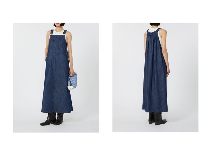 【Max Mara/マックスマーラ】の【Weekend Max Mara】KISS デニムドレス おすすめ人気トレンドファッション通販アイテム 人気、トレンドファッション・服の通販 founy(ファニー) 　ファッション　Fashion　レディースファッション　Fashion for Women　ワンピース　Dresses　フォーマル・パーティードレス・結婚式用ドレス　Elegant & Casual Dresses　チュニック　Tunic Tops & Dresses　2025年　2025　2025-2026秋冬・A/W　Autumn/Winter 2025–26 AW25–26　ギャザー　Gathered, Ruffled　サスペンダー　Suspenders, Braces　チュニック　Tunic, Long Top　デニム　Denim, Jeans Material　ドレス　Dress, One-Piece　パッチ　Patch, Appliqué　フレア　Flare, Flared　ポケット　Pocket, Pocket Detail　ロング　Long, Long-Length　A/W・秋冬　Autumn/Winter　|ID:crp329100000220216