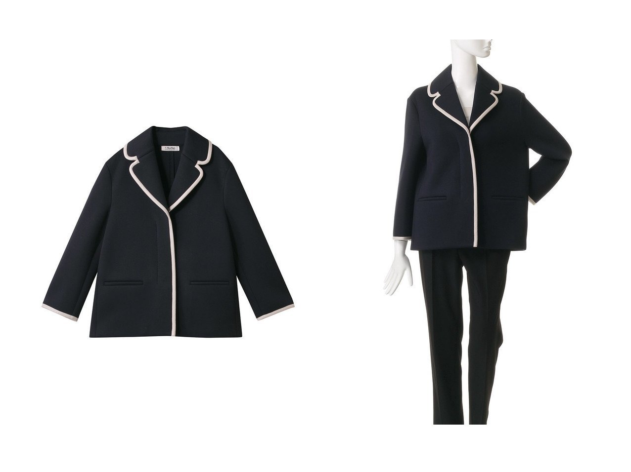 【Max Mara/マックスマーラ】の【 S Max Mara】ZIGRINO ジャージージャケット おすすめ人気トレンドファッション通販アイテム インテリア・キッズ・メンズ・レディースファッション・服の通販 founy(ファニー) 　ファッション　Fashion　レディースファッション　Fashion for Women　アウター　Coat / Outerwear Collection　レディースジャケット・軽アウター　Jackets　2025年　2025　2025-2026秋冬・A/W　Autumn/Winter 2025–26 AW25–26　シンプル　Simple, Minimal　ジャケット　Jacket, Outerwear　A/W・秋冬　Autumn/Winter　ブルー系　Blue　|ID:crp329100000220220