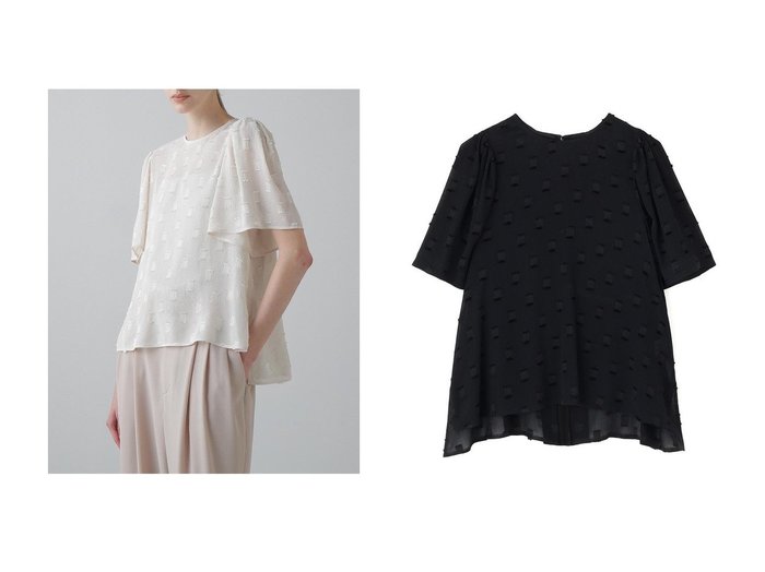 【ADORE/アドーア】のフィネストラジャガードブラウス おすすめ人気トレンドファッション通販アイテム インテリア・キッズ・メンズ・レディースファッション・服の通販 founy(ファニー) https://founy.com/ ファッション Fashion レディースファッション Fashion for Women トップス・カットソー Cut & Sew Tops シャツ・ブラウス・オフィスカジュアル Elegant Blouses & Button-Ups おすすめ Recommended / Our Picks ショート Short, Short Length ジャカード／ジャガード Jacquard, Woven Pattern スクエア Square, Square Shape スリーブ Sleeve, Long Sleeve / Short Sleeve セットアップ Set-Up, Coordinated Outfit モチーフ Motif, Design Theme エレガント 上品 Elegant 新作・新入荷 New Arrivals / New In |ID:crp329100000220241
