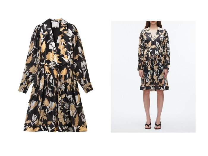 【3.1 Phillip Lim/スリーワン フィリップリム】のJOYFUL TULIPS ロングスリーブ シャツドレス(ウエストタイ付) おすすめ人気トレンドファッション通販アイテム 人気、トレンドファッション・服の通販 founy(ファニー) ファッション Fashion レディースファッション Fashion for Women ワンピース Dresses フォーマル・パーティードレス・結婚式用ドレス Elegant & Casual Dresses チュニック Tunic Tops & Dresses 2025年 2025 2025-2026秋冬・A/W Autumn/Winter 2025–26 AW25–26 おすすめ Recommended / Our Picks シフォン Chiffon, Lightweight Fabric シルク Silk, 100% Silk スリーブ Sleeve, Long Sleeve / Short Sleeve チュニック Tunic, Long Top チューリップ Tube, Tube Top テクスチャー Texture, Textured Fabric ドレス Dress, One-Piece フェミニン Feminine, Girly プリント Print, Printed Pattern リゾート Resort, Vacation Style ロング Long, Long-Length A/W・秋冬 Autumn/Winter |ID:crp329100000220256