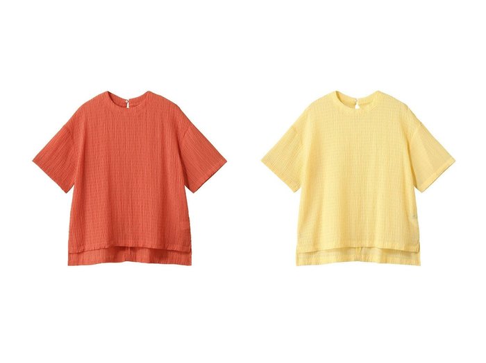 【heliopole/エリオポール】のシアーサッカーTEE ブラウス おすすめ人気トレンドファッション通販アイテム 人気、トレンドファッション・服の通販 founy(ファニー) ファッション Fashion レディースファッション Fashion for Women トップス・カットソー Cut & Sew Tops シャツ・ブラウス・オフィスカジュアル Elegant Blouses & Button-Ups 2025年 2025 2025-2026秋冬・A/W Autumn/Winter 2025–26 AW25–26 シアー Sheer, See-Through ショート Short, Short Length スリット Slit, Slit Detail スリーブ Sleeve, Long Sleeve / Short Sleeve デニム Denim, Jeans Material 夏 Summer A/W・秋冬 Autumn/Winter |ID:crp329100000220258