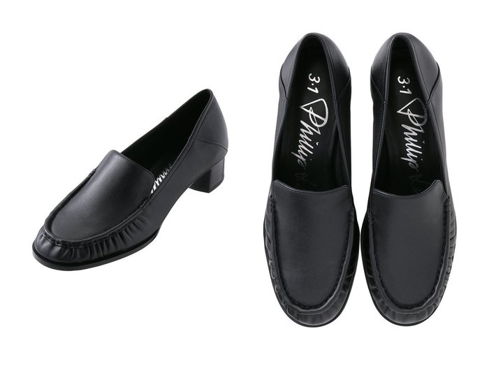 【3.1 Phillip Lim/スリーワン フィリップリム】のNADIA HEELED LOAFER-35MM ローファー おすすめ人気トレンドファッション通販アイテム 人気、トレンドファッション・服の通販 founy(ファニー) 　ファッション　Fashion　レディースファッション　Fashion for Women　2025年　2025　2025-2026秋冬・A/W　Autumn/Winter 2025–26 AW25–26　シューズ　Shoes, Footwear　シンプル　Simple, Minimal　フラット　Flat, Flat Shoes　A/W・秋冬　Autumn/Winter　|ID:crp329100000220266