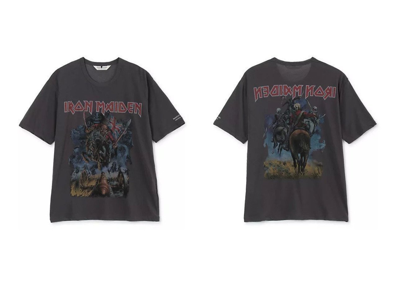 【beautiful people/ビューティフル ピープル】のIRON MAIDEN sheer jersey big-T おすすめ人気トレンドファッション通販アイテム インテリア・キッズ・メンズ・レディースファッション・服の通販 founy(ファニー) 　ファッション　Fashion　レディースファッション　Fashion for Women　2025年　2025　2025-2026秋冬・A/W　Autumn/Winter 2025–26 AW25–26　イラスト　Illustration　コラボ　Collaboration, Collab　フロント　Front, Front Design　プリント　Print, Printed Pattern　ユーズド　Used, Vintage-Look　人気　Popular, Best Seller　今季　This Season, Current Season　洗える　Machine Washable　ブラック系　Black　|ID:crp329100000220281