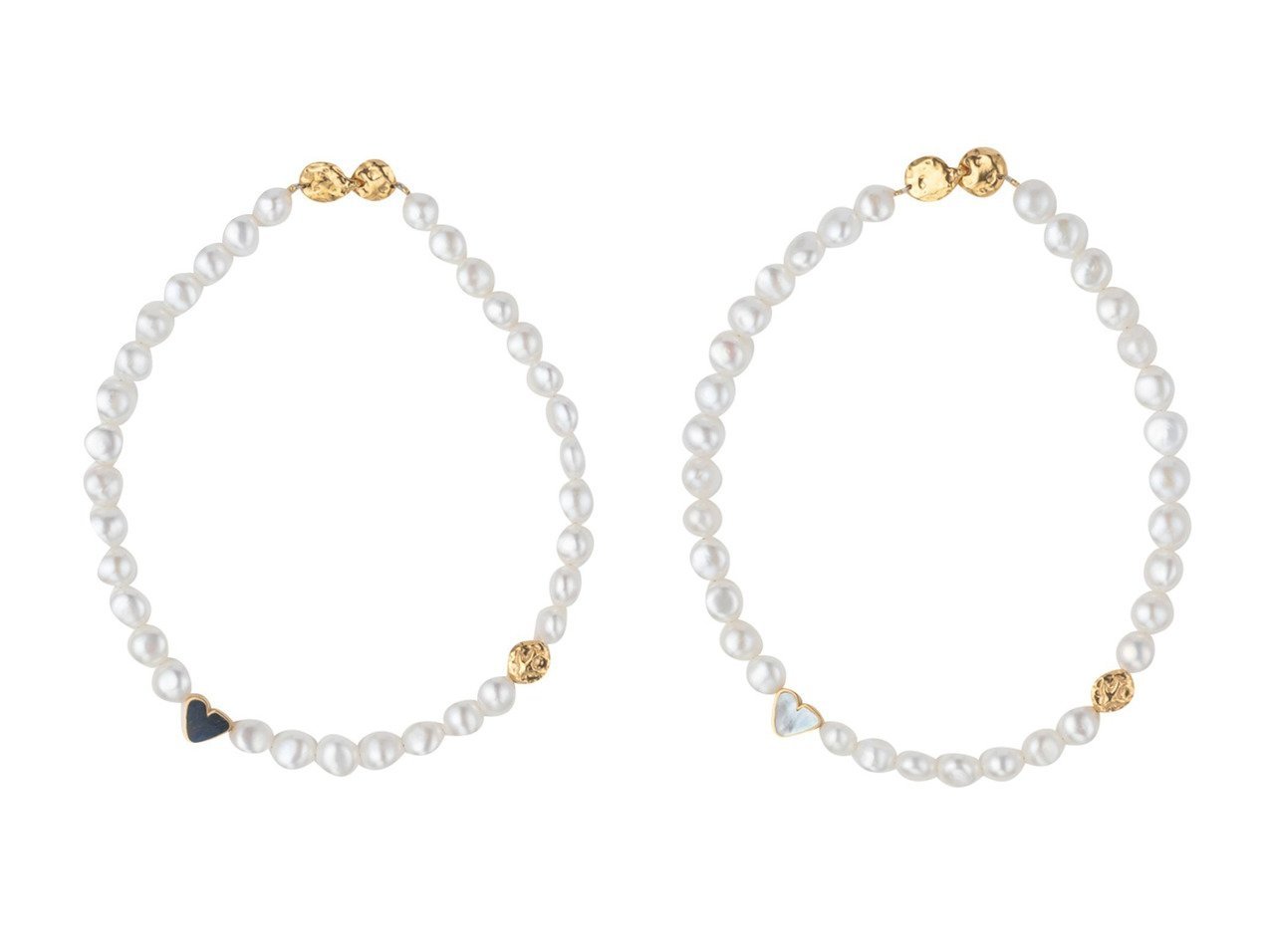 【Preek/プリーク】の【受注生産】BAROQUE PEARL HEART STONE ネックレス おすすめ人気トレンドファッション通販アイテム インテリア・キッズ・メンズ・レディースファッション・服の通販 founy(ファニー) 　ファッション　Fashion　レディースファッション　Fashion for Women　ジュエリー　Jewelry　ネックレス　Necklaces & Pendants　ネックレス　Necklace, Pendant Necklace　バロック　Baroque, Baroque Design　パール　Pearl, Pearl Accent　プレート　Plate, Dish　モチーフ　Motif, Design Theme　エレガント 上品　Elegant　新作・新入荷　New Arrivals / New In　ブラック系　Black　ホワイト系　White　|ID:crp329100000220356