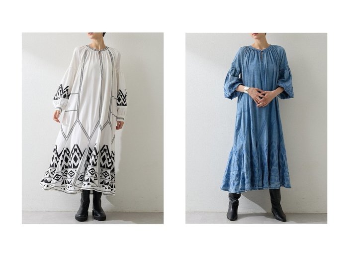 【Whim Gazette/ウィムガゼット】のエンブロイダリーワンピース おすすめ人気トレンドファッション通販アイテム インテリア・キッズ・メンズ・レディースファッション・服の通販 founy(ファニー) https://founy.com/ ファッション Fashion レディースファッション Fashion for Women ワンピース Dresses チュニック Tunic Tops & Dresses 2025年 2025 2025-2026秋冬・A/W Autumn/Winter 2025–26 AW25–26 アクセサリー Fashion Accessories インド Indian Textile エスニック Ethnic Style シューズ Shoes, Footwear チュニック Tunic, Long Top デニム Denim, Jeans Material モチーフ Motif, Design Theme モノトーン Monotone, Black and White ロング Long, Long-Length A/W・秋冬 Autumn/Winter |ID:crp329100000220363