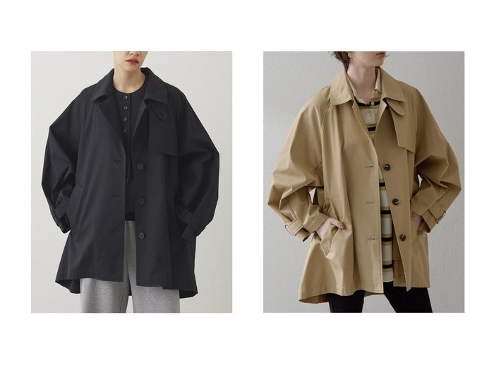 【Whim Gazette/ウィムガゼット】の【THE PAUSE】ショートバルマカンコート おすすめ人気トレンドファッション通販アイテム 人気、トレンドファッション・服の通販 founy(ファニー) ファッション Fashion レディースファッション Fashion for Women アウター Coat / Outerwear Collection コート・ロングコート・ピーコート Long Coats, Peacoats & More 2025年 2025 2025-2026秋冬・A/W Autumn/Winter 2025–26 AW25–26 インド Indian Textile インナー Innerwear ショート Short, Short Length スタイリッシュ Stylish, Fashionable スタンド Stand Collar, Upright Stand プリーツ Pleats, Pleated ベーシック Basic, Essential ボックス Boxy, Box Shape ミドル Middle Length, Mid Height A/W・秋冬 Autumn/Winter |ID:crp329100000220372