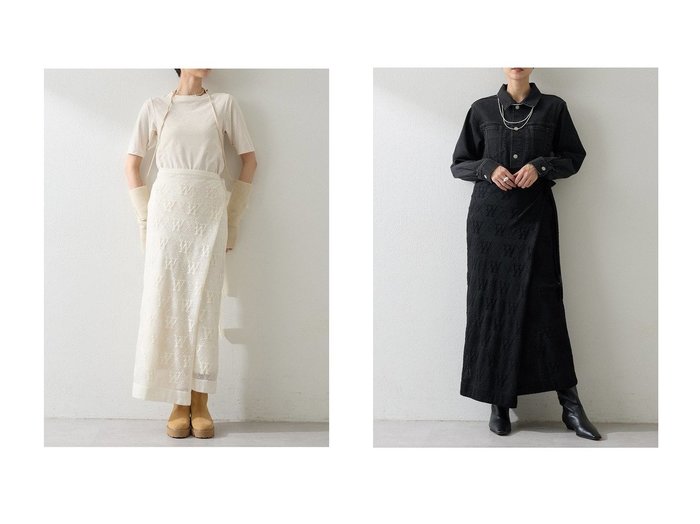 【Whim Gazette/ウィムガゼット】のジャガードラップスカート おすすめ人気トレンドファッション通販アイテム 人気、トレンドファッション・服の通販 founy(ファニー) ファッション Fashion レディースファッション Fashion for Women スカート Skirts ロングスカート Long Skirts / Maxi & Midi Skirts 2025年 2025 2025-2026秋冬・A/W Autumn/Winter 2025–26 AW25–26 なめらか Smooth, Silky Texture クラシカル Classical, Vintage-Inspired ジャカード／ジャガード Jacquard, Woven Pattern ペチコート Petticoat, Underskirt ボトム Bottoms, Lower Wear ラップ Wrap, Wrap Design ロング Long, Long-Length エレガント 上品 Elegant A/W・秋冬 Autumn/Winter |ID:crp329100000220376