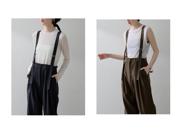 【Whim Gazette/ウィムガゼット】の【THE PAUSE】トロサスペパンツ おすすめ人気トレンドファッション通販アイテム 人気、トレンドファッション・服の通販 founy(ファニー) ファッション Fashion レディースファッション Fashion for Women パンツ Pants & Trousers 2025年 2025 2025-2026秋冬・A/W Autumn/Winter 2025–26 AW25–26 おすすめ Recommended / Our Picks ウォッシャブル Machine Washable サスペンダー Suspenders, Braces スラックス Slacks, Dress Pants セットアップ Set-Up, Coordinated Outfit マニッシュ Mannish, Boyish ワイド Wide, Wide Fit A/W・秋冬 Autumn/Winter |ID:crp329100000220377