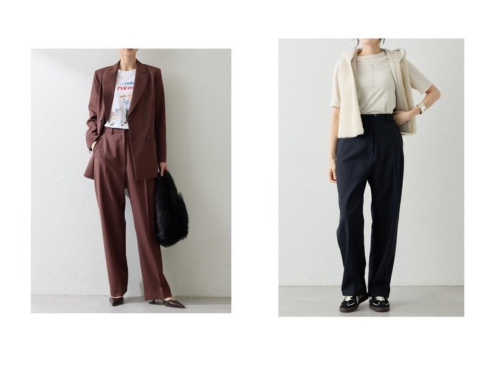 【Whim Gazette/ウィムガゼット】の平織りセンタープレスパンツ おすすめ人気トレンドファッション通販アイテム 人気、トレンドファッション・服の通販 founy(ファニー) ファッション Fashion レディースファッション Fashion for Women パンツ Pants & Trousers 2025年 2025 2025-2026秋冬・A/W Autumn/Winter 2025–26 AW25–26 オックス Oxford Fabric シンプル Simple, Minimal ジャケット Jacket, Outerwear スニーカー Sneakers, Trainers センター Center, Center Line ワイド Wide, Wide Fit エレガント 上品 Elegant A/W・秋冬 Autumn/Winter |ID:crp329100000220380