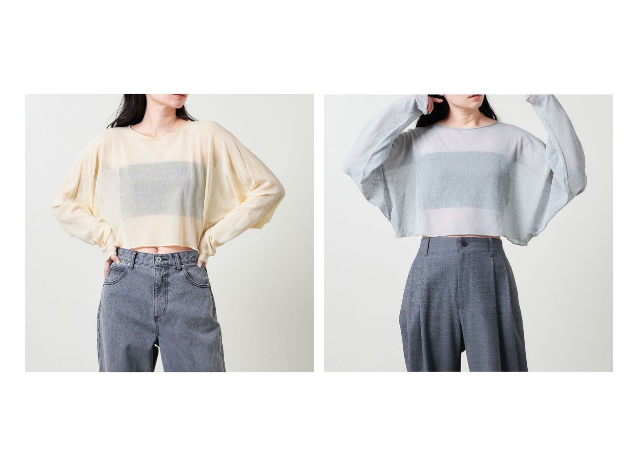 【UNITED ARROWS/ユナイテッドアローズ】WEB限定 軽やかなシアー感が魅力のニットプルオーバー おすすめ人気トレンドファッション通販アイテム インテリア・キッズ・メンズ・レディースファッション・服の通販 founy(ファニー) 　ファッション　Fashion　レディースファッション　Fashion for Women　トップス・カットソー　Cut & Sew Tops　カジュアルプルオーバー・ニットトップス　Pullovers & Knit Tops / Casual Pullovers　春　Spring　コンパクト　Compact, Small Size　シアー　Sheer, See-Through　人気　Popular, Best Seller　リラックス　Relax, Relaxed Fit　S/S・春夏　SS, Spring/Summer, Warm Season　夏　Summer　ビジネス 仕事 通勤　Business / Work / Commuting　ブラック系　Black　ブルー系　Blue　|ID:crp329100000220461