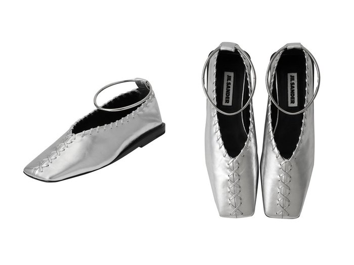 【JIL SANDER/ジル サンダー】のRING メタリック バレリーナ(アンクレット付) おすすめ人気トレンドファッション通販アイテム 人気、トレンドファッション・服の通販 founy(ファニー) ファッション Fashion レディースファッション Fashion for Women 2025年 2025 2025-2026秋冬・A/W Autumn/Winter 2025–26 AW25–26 アクセサリー Fashion Accessories シューズ Shoes, Footwear バレエ Ballet, Ballet Style パーティ Party, Party Style フラット Flat, Flat Shoes エレガント 上品 Elegant 定番 Standard, Basic Item A/W・秋冬 Autumn/Winter |ID:crp329100000220478