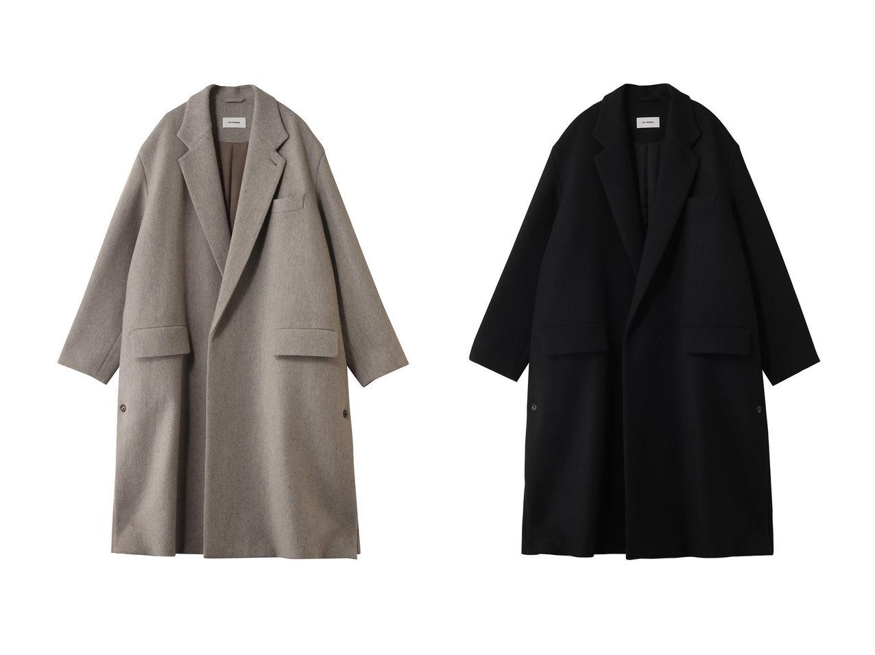 【THE RERACS/ザ リラクス】のルーズチェスターコート おすすめ人気トレンドファッション通販アイテム インテリア・キッズ・メンズ・レディースファッション・服の通販 founy(ファニー) 　ファッション　Fashion　レディースファッション　Fashion for Women　アウター　Coat / Outerwear Collection　コート・ロングコート・ピーコート　Long Coats, Peacoats & More　チェスターコート・ロング丈アウター　Chester Coats / Chesterfield Long Coats　2025年　2025　2025-2026秋冬・A/W　Autumn/Winter 2025–26 AW25–26　ショルダー　Shoulder, Shoulder Strap　スタイリッシュ　Stylish, Fashionable　チェスターコート　Chester Coat, Long Coat　ドロップ　Drop Shoulder, Dropped Style　モダン　Modern, Contemporary　ロング　Long, Long-Length　定番　Standard, Basic Item　A/W・秋冬　Autumn/Winter　ブラック系　Black　グレー系　Gray　ベージュ系　Beige　|ID:crp329100000220514