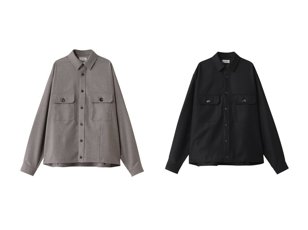 【THE RERACS/ザ リラクス】のCPOショートシャツ おすすめ人気トレンドファッション通販アイテム インテリア・キッズ・メンズ・レディースファッション・服の通販 founy(ファニー) 　ファッション　Fashion　レディースファッション　Fashion for Women　トップス・カットソー　Cut & Sew Tops　シャツ・ブラウス・オフィスカジュアル　Elegant Blouses & Button-Ups　2025年　2025　2025-2026秋冬・A/W　Autumn/Winter 2025–26 AW25–26　ショート　Short, Short Length　スリーブ　Sleeve, Long Sleeve / Short Sleeve　フラップ　Flap, Flap Pocket　ポケット　Pocket, Pocket Detail　モダン　Modern, Contemporary　モチーフ　Motif, Design Theme　ロング　Long, Long-Length　今季　This Season, Current Season　A/W・秋冬　Autumn/Winter　ブラック系　Black　グレー系　Gray　ベージュ系　Beige　|ID:crp329100000220521