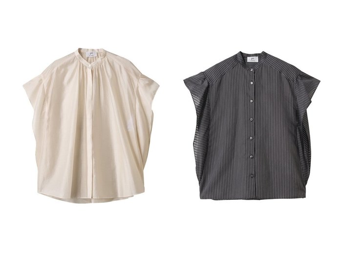 【1er Arrondissement/プルミエ アロンディスモン】のバンドカラーシアーブラウス&シアーストライプブラウス おすすめ人気トレンドファッション通販アイテム 人気、トレンドファッション・服の通販 founy(ファニー) ファッション Fashion レディースファッション Fashion for Women トップス・カットソー Cut & Sew Tops シャツ・ブラウス・オフィスカジュアル Elegant Blouses & Button-Ups 2025年 2025 2025-2026秋冬・A/W Autumn/Winter 2025–26 AW25–26 シアー Sheer, See-Through ショート Short, Short Length スリーブ Sleeve, Long Sleeve / Short Sleeve A/W・秋冬 Autumn/Winter |ID:crp329100000220555