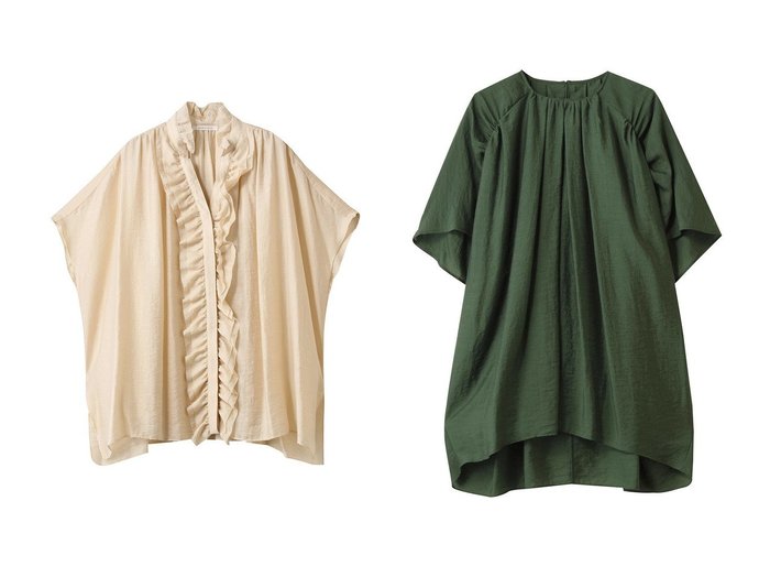 【HOUSE OF LOTUS/ハウス オブ ロータス】のシアーシルクブレンドフリルブラウス&シアーシルクブレンドホルターブラウス おすすめ人気トレンドファッション通販アイテム 人気、トレンドファッション・服の通販 founy(ファニー) ファッション Fashion レディースファッション Fashion for Women トップス・カットソー Cut & Sew Tops シャツ・ブラウス・オフィスカジュアル Elegant Blouses & Button-Ups エアリー Airy Texture ショート Short, Short Length シルク Silk, 100% Silk スリーブ Sleeve, Long Sleeve / Short Sleeve フリル Frill, Ruffle エレガント 上品 Elegant 夏 Summer 新作・新入荷 New Arrivals / New In |ID:crp329100000220564
