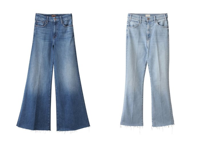 【MOTHER/マザー】のTHE ROLLER FRAY フレアデニム(WHP)&THE HUSTLER ANKLE FRAY フレアデニム(BIY) おすすめ人気トレンドファッション通販アイテム 人気、トレンドファッション・服の通販 founy(ファニー) ファッション Fashion レディースファッション Fashion for Women パンツ Pants & Trousers デニムパンツ・ジーンズ・美脚デニム Denim Jeans & Pants ストレッチ Stretch, Stretchy Fabric デニム Denim, Jeans Material フレア Flare, Flared 定番 Standard, Basic Item 新作・新入荷 New Arrivals / New In |ID:crp329100000220586