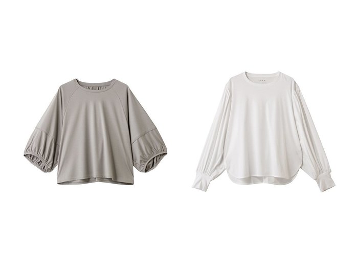 【three dots/スリー ドッツ】のプレミアムシャツ ジャージータックロングスリーブT&プレミアムシャツ ジャージーバルーンスリーブT おすすめ人気トレンドファッション通販アイテム 人気、トレンドファッション・服の通販 founy(ファニー) ファッション Fashion レディースファッション Fashion for Women トップス・カットソー Cut & Sew Tops シャツ・ブラウス・オフィスカジュアル Elegant Blouses & Button-Ups ロングTシャツ・Tシャツ Longline T-Shirts & Tees カットソー・ベーシックTシャツ Cut-and-Sewn Tops / Stretch Tees & Basics なめらか Smooth, Silky Texture シンプル Simple, Minimal スペシャル Special, Limited Edition スリーブ Sleeve, Long Sleeve / Short Sleeve バランス Balance, Style Balance プレミアム Premium, High-End ロング Long, Long-Length エレガント 上品 Elegant 新作・新入荷 New Arrivals / New In |ID:crp329100000220589