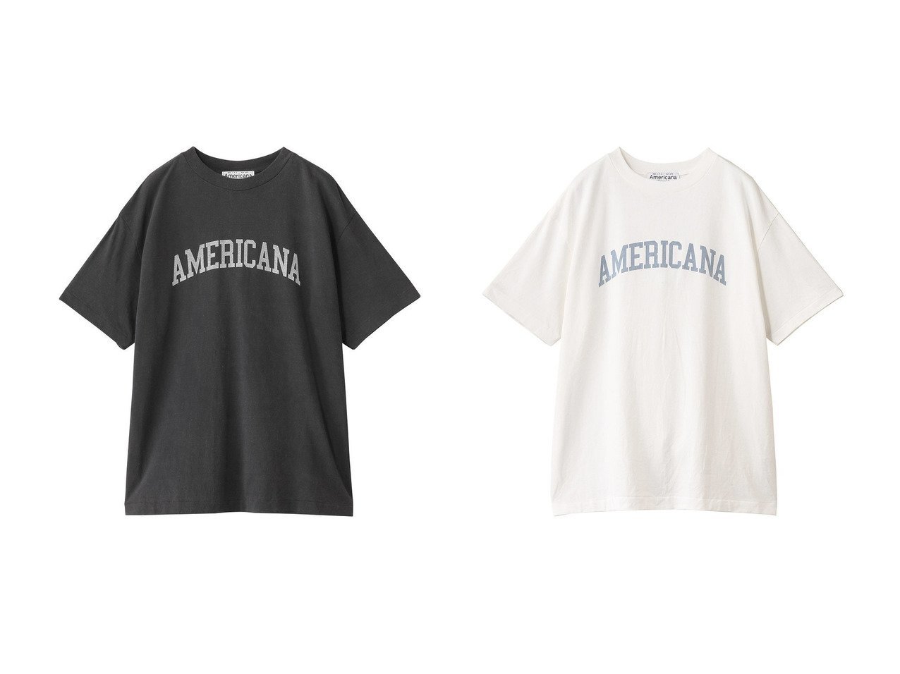 【Americana/アメリカーナ】のUSED加工ショートスリーブTシャツ おすすめ人気トレンドファッション通販アイテム インテリア・キッズ・メンズ・レディースファッション・服の通販 founy(ファニー) 　ファッション　Fashion　レディースファッション　Fashion for Women　トップス・カットソー　Cut & Sew Tops　シャツ・ブラウス・オフィスカジュアル　Elegant Blouses & Button-Ups　ロングTシャツ・Tシャツ　Longline T-Shirts & Tees　カットソー・ベーシックTシャツ　Cut-and-Sewn Tops / Stretch Tees & Basics　2025年　2025　2025-2026秋冬・A/W　Autumn/Winter 2025–26 AW25–26　ショート　Short, Short Length　シンプル　Simple, Minimal　スリーブ　Sleeve, Long Sleeve / Short Sleeve　ワイド　Wide, Wide Fit　A/W・秋冬　Autumn/Winter　ホワイト系　White　|ID:crp329100000220606