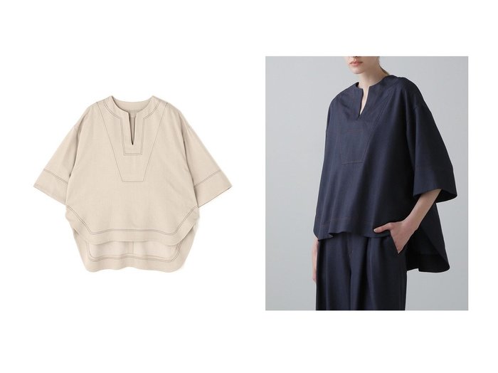 【ADORE/アドーア】のスラブデニムブラウス おすすめ人気トレンドファッション通販アイテム 人気、トレンドファッション・服の通販 founy(ファニー) 　ファッション　Fashion　レディースファッション　Fashion for Women　トップス・カットソー　Cut & Sew Tops　シャツ・ブラウス・オフィスカジュアル　Elegant Blouses & Button-Ups　おすすめ　Recommended / Our Picks　ショート　Short, Short Length　スリーブ　Sleeve, Long Sleeve / Short Sleeve　セットアップ　Set-Up, Coordinated Outfit　チュニック　Tunic, Long Top　ツイル　Twist, Twisted Detail　デニム　Denim, Jeans Material　バランス　Balance, Style Balance　リラックス　Relax, Relaxed Fit　再入荷　Restock / Back in Stock　|ID:crp329100000220609