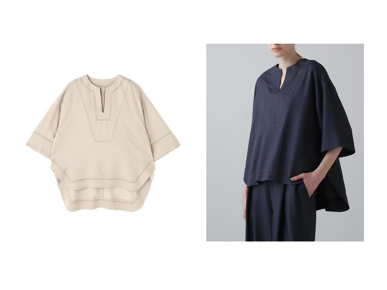【ADORE/アドーア】のスラブデニムブラウス おすすめ人気トレンドファッション通販アイテム インテリア・キッズ・メンズ・レディースファッション・服の通販 founy(ファニー) 　ファッション　Fashion　レディースファッション　Fashion for Women　トップス・カットソー　Cut & Sew Tops　シャツ・ブラウス・オフィスカジュアル　Elegant Blouses & Button-Ups　おすすめ　Recommended / Our Picks　ショート　Short, Short Length　スリーブ　Sleeve, Long Sleeve / Short Sleeve　セットアップ　Set-Up, Coordinated Outfit　チュニック　Tunic, Long Top　ツイル　Twist, Twisted Detail　デニム　Denim, Jeans Material　バランス　Balance, Style Balance　リラックス　Relax, Relaxed Fit　再入荷　Restock / Back in Stock　ベージュ系　Beige　ブルー系　Blue　|ID:crp329100000220609
