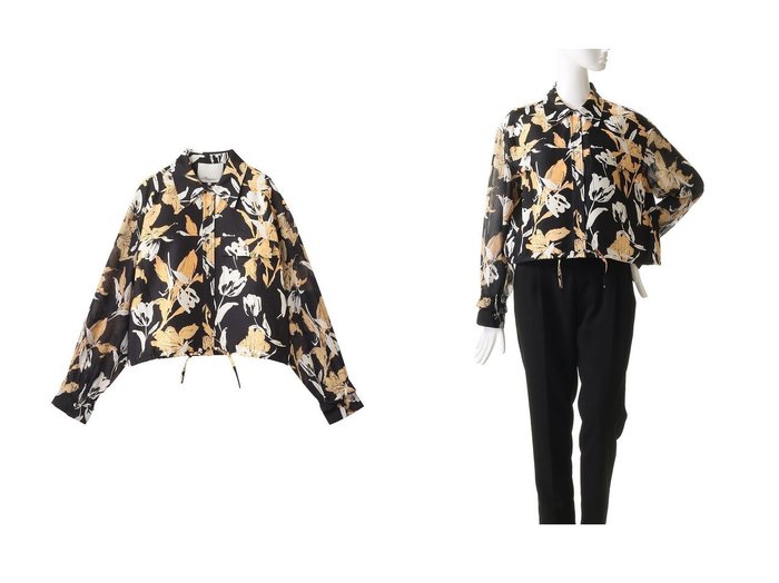 【3.1 Phillip Lim/スリーワン フィリップリム】のJOYFUL TULIPS クロップド ロングスリーブ シャツ ジャケット おすすめ人気トレンドファッション通販アイテム 人気、トレンドファッション・服の通販 founy(ファニー) ファッション Fashion レディースファッション Fashion for Women アウター Coat / Outerwear Collection レディースジャケット・軽アウター Jackets 2025年 2025 2025-2026秋冬・A/W Autumn/Winter 2025–26 AW25–26 クロップド Cropped, Short Length シアー Sheer, See-Through シルク Silk, 100% Silk ジャケット Jacket, Outerwear スリーブ Sleeve, Long Sleeve / Short Sleeve チューリップ Tube, Tube Top プリント Print, Printed Pattern モダン Modern, Contemporary ロング Long, Long-Length ワイド Wide, Wide Fit A/W・秋冬 Autumn/Winter |ID:crp329100000220611