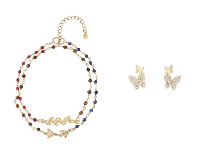 【by 164 PARIS/バイ サン スワサント キャトル パリ】のPAPILLONピアス&DOUBLE EPIブレスレット おすすめ人気トレンドファッション通販アイテム 人気、トレンドファッション・服の通販 founy(ファニー) ファッション Fashion レディースファッション Fashion for Women ジュエリー Jewelry ファッションリング Fashion Rings イヤリング・フープ・ドロップタイプ Hoop, Drop & Clip Earrings チェーン＆カフブレスレット Cuff & Chain Bracelets バングル・カフブレスレット Bangles & Cuff Bracelets 2025年 2025 2025-2026秋冬・A/W Autumn/Winter 2025–26 AW25–26 イヤリング Earrings バランス Balance, Style Balance フェミニン Feminine, Girly モチーフ Motif, Design Theme エレガント 上品 Elegant A/W・秋冬 Autumn/Winter |ID:crp329100000220616