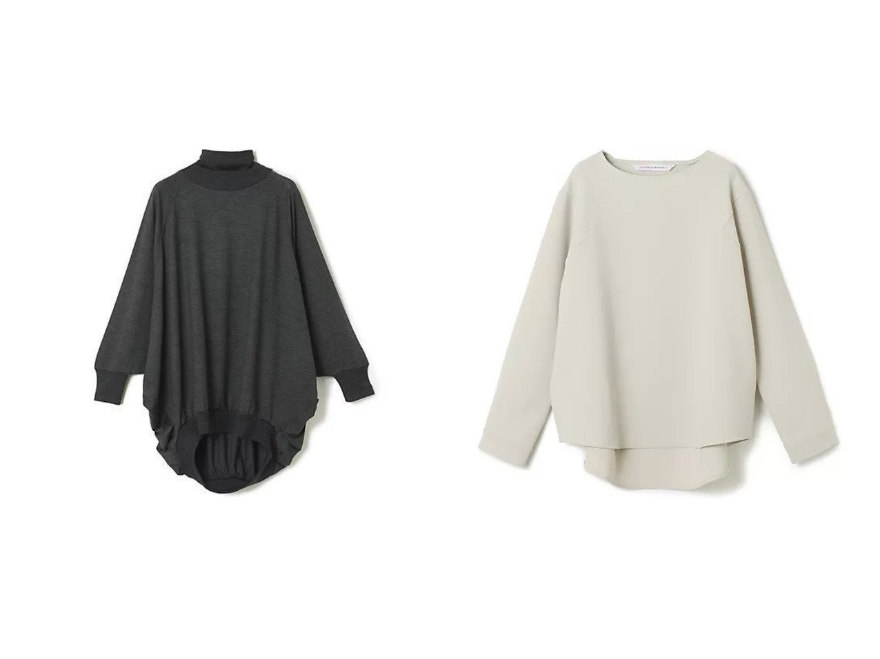 【eclat/エクラ】のKATE CREW NECK TOP&MATILDA POLLO NECK ABANICOS TOP おすすめ人気トレンドファッション通販アイテム インテリア・キッズ・メンズ・レディースファッション・服の通販 founy(ファニー) 　ファッション　Fashion　レディースファッション　Fashion for Women　ワンピース　Dresses　エレガント 上品　Elegant　コンパクト　Compact, Small Size　ストレッチ　Stretch, Stretchy Fabric　タートルネック　Turtleneck, High Neck　フィット　Fit, Slim Fit　別注　Limited Edition, Custom Order　洗える　Machine Washable　|ID:crp329100000220631