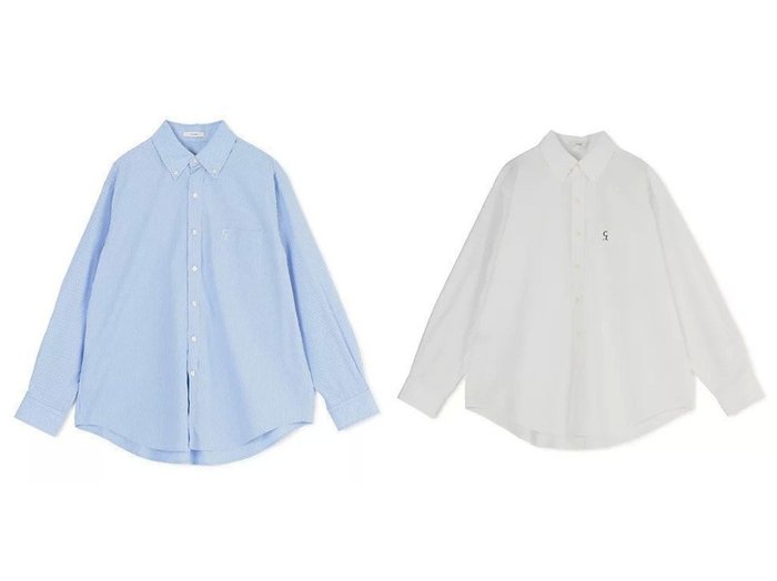 【CLANE/クラネ】のLOGO BUTTON-DOWN BASIC SHIRTS おすすめ人気トレンドファッション通販アイテム 人気、トレンドファッション・服の通販 founy(ファニー) ファッション Fashion レディースファッション Fashion for Women トップス・カットソー Cut & Sew Tops シャツ・ブラウス・オフィスカジュアル Elegant Blouses & Button-Ups ポケット Pocket, Pocket Detail マニッシュ Mannish, Boyish メガネ Glasses, Eyewear 洗える Machine Washable |ID:crp329100000220696
