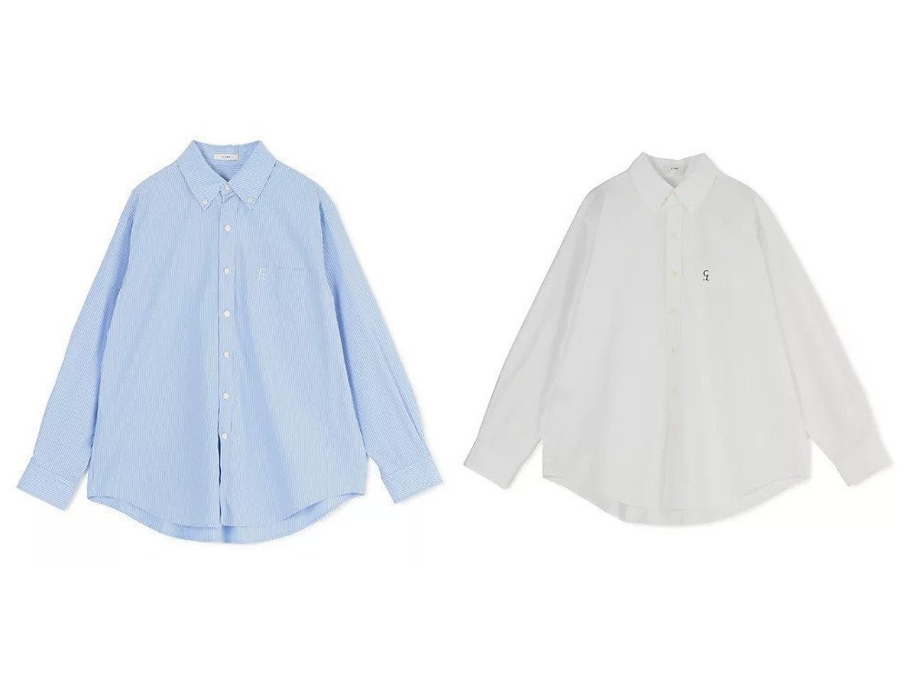 【CLANE/クラネ】のLOGO BUTTON-DOWN BASIC SHIRTS おすすめ人気トレンドファッション通販アイテム インテリア・キッズ・メンズ・レディースファッション・服の通販 founy(ファニー) 　ファッション　Fashion　レディースファッション　Fashion for Women　トップス・カットソー　Cut & Sew Tops　シャツ・ブラウス・オフィスカジュアル　Elegant Blouses & Button-Ups　ポケット　Pocket, Pocket Detail　マニッシュ　Mannish, Boyish　メガネ　Glasses, Eyewear　洗える　Machine Washable　ホワイト系　White　|ID:crp329100000220696