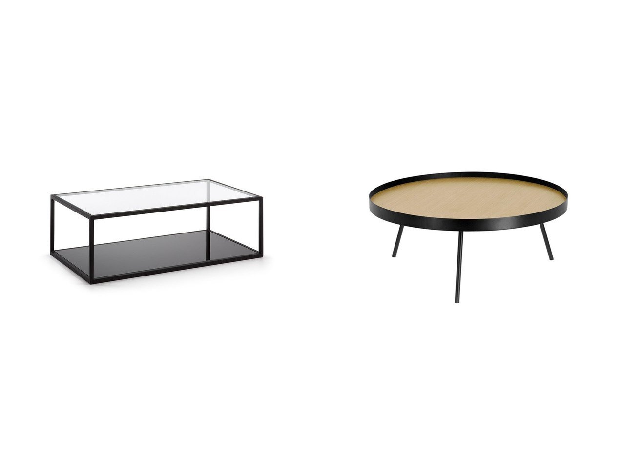 【LaForma/ラフォーマ】のネネット コーヒーテーブル&ブラックヒル コーヒーテーブル 110 × 60cm おすすめ人気トレンドファッション通販アイテム インテリア・キッズ・メンズ・レディースファッション・服の通販 founy(ファニー) 　送料無料　Free Shipping　ガラス　Glass, Glassware　シンプル　Simple, Minimal　テーブル　Table, Dining Table　フレーム　Frame, Outline　モダン　Modern, Contemporary　雑誌　Magazine, Fashion Magazine　スリム　Slim, Slim Fit　ホーム・キャンプ・アウトドア・お取り寄せ　Home Living / Home & Lifestyle / Camping Gear / Outdoor Camping　家具・インテリア　Home Furniture & Interior. Stylish & Functional Living Spaces　テーブル　Dining, Coffee & Side Tables　ローテーブル・センターテーブル　Coffee & Center Tables　|ID:crp329100000220744
