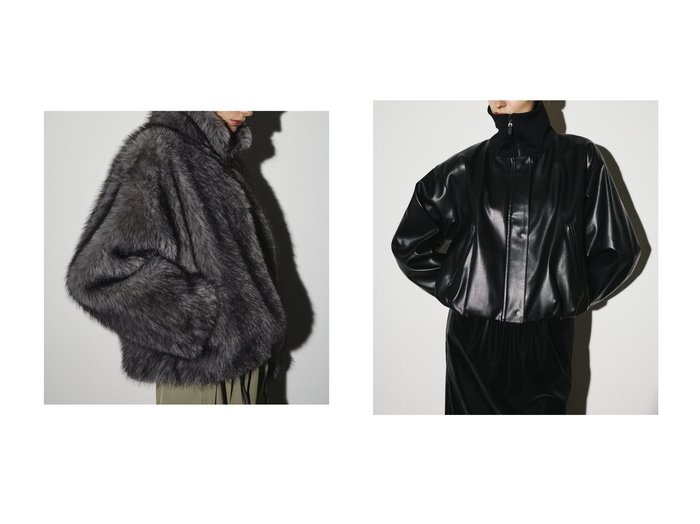 【RIM.ARK/リムアーク】のジャケット&ジャケット おすすめ人気トレンドファッション通販アイテム 人気、トレンドファッション・服の通販 founy(ファニー) ファッション Fashion レディースファッション Fashion for Women アウター Coat / Outerwear Collection レディースジャケット・軽アウター Jackets おすすめ Recommended / Our Picks コンパクト Compact, Small Size ジャケット Jacket, Outerwear ドッキング Docking, Mixed Material バランス Balance, Style Balance バルーン Balloon, Balloon Silhouette フェイクレザー Faux Leather, PU Leather フォルム Silhouette, Form マニッシュ Mannish, Boyish 新作・新入荷 New Arrivals / New In シンプル Simple, Minimal フェイクファー Faux Fur, Imitation Fur A/W・秋冬 Autumn/Winter |ID:crp329100000220791