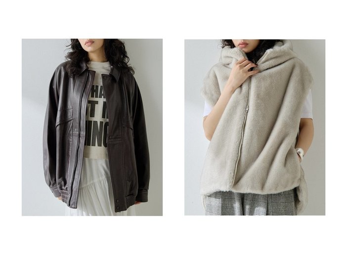 【Whim Gazette/ウィムガゼット】の【GEMINI】レザーブルゾン&ミンクフェイクファーブルゾン おすすめ人気トレンドファッション通販アイテム 人気、トレンドファッション・服の通販 founy(ファニー) ファッション Fashion レディースファッション Fashion for Women アウター Coat / Outerwear Collection レディースジャケット・軽アウター Jackets ブルゾンジャケット・スポーティアウター Blouson Jackets 2025年 2025 2025-2026秋冬・A/W Autumn/Winter 2025–26 AW25–26 おすすめ Recommended / Our Picks ジャケット Jacket, Outerwear トレンド Trend, Trending Now フロント Front, Front Design ブルゾン Blouson, Bomber Jacket A/W・秋冬 Autumn/Winter |ID:crp329100000220809