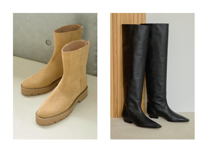 【Whim Gazette/ウィムガゼット】の【Hoaw.】バックZIPショートブーツ&【Hoaw.】ニーハイブーツ おすすめ人気トレンドファッション通販アイテム 人気、トレンドファッション・服の通販 founy(ファニー) 　ファッション　Fashion　レディースファッション　Fashion for Women　バッグ　Bags　アクセサリー　Fashion Accessories　シューズ　Shoes, Footwear　ショート　Short, Short Length　シンプル　Simple, Minimal　スタンダード　Standard, Basic　フォルム　Silhouette, Form　A/W・秋冬　Autumn/Winter　2025年　2025　2025-2026秋冬・A/W　Autumn/Winter 2025–26 AW25–26　|ID:crp329100000220813