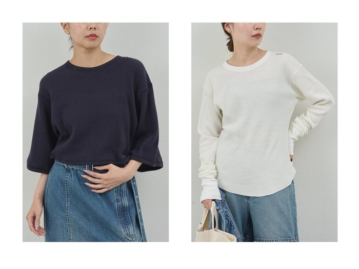 【GALLARDAGALANTE/ガリャルダガランテ】の【PEAS】サーマルクロップドTシャツ&【PEAS】サーマルロンT おすすめ人気トレンドファッション通販アイテム 人気、トレンドファッション・服の通販 founy(ファニー) 　ファッション　Fashion　レディースファッション　Fashion for Women　トップス・カットソー　Cut & Sew Tops　シャツ・ブラウス・オフィスカジュアル　Elegant Blouses & Button-Ups　ロングTシャツ・Tシャツ　Longline T-Shirts & Tees　カットソー・ベーシックTシャツ　Cut-and-Sewn Tops / Stretch Tees & Basics　2025年　2025　2025-2026秋冬・A/W　Autumn/Winter 2025–26 AW25–26　おすすめ　Recommended / Our Picks　クロップド　Cropped, Short Length　ショート　Short, Short Length　シルク　Silk, 100% Silk　スリーブ　Sleeve, Long Sleeve / Short Sleeve　モダン　Modern, Contemporary　ワッフル　Waffle, Waffle Knit　A/W・秋冬　Autumn/Winter　|ID:crp329100000220818