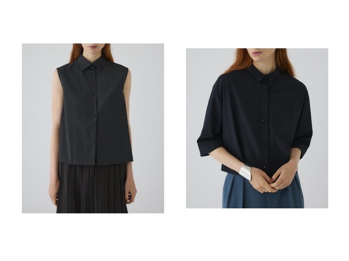【RIM.ARK/リムアーク】のシャツ&シャツ おすすめ人気トレンドファッション通販アイテム 人気、トレンドファッション・服の通販 founy(ファニー) ファッション Fashion レディースファッション Fashion for Women トップス・カットソー Cut & Sew Tops シャツ・ブラウス・オフィスカジュアル Elegant Blouses & Button-Ups ショート Short, Short Length ストライプ Stripe, Striped Pattern スリーブ Sleeve, Long Sleeve / Short Sleeve バランス Balance, Style Balance モダン Modern, Contemporary ロング Long, Long-Length エレガント 上品 Elegant 新作・新入荷 New Arrivals / New In |ID:crp329100000220839