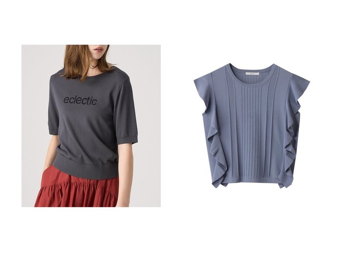 【ANAYI/アナイ】のECLECTICロゴプルオーバー&ビラテラールラッフルプルオーバー おすすめ人気トレンドファッション通販アイテム 人気、トレンドファッション・服の通販 founy(ファニー) ファッション Fashion レディースファッション Fashion for Women トップス・カットソー Cut & Sew Tops ニット Knit Tops & Sweaters カジュアルプルオーバー・ニットトップス Pullovers & Knit Tops / Casual Pullovers 2025年 2025 2025-2026秋冬・A/W Autumn/Winter 2025–26 AW25–26 なめらか Smooth, Silky Texture コンパクト Compact, Small Size ジャケット Jacket, Outerwear ストレッチ Stretch, Stretchy Fabric 夏 Summer 春 Spring S/S・春夏 SS, Spring/Summer, Warm Season A/W・秋冬 Autumn/Winter |ID:crp329100000220844