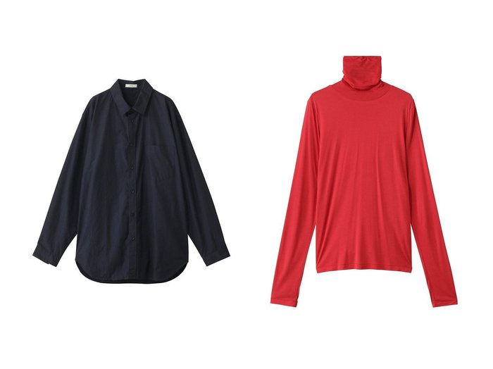【ATON/エイトン】のMODAL SILK ジャージー タートルネック&【UNISEX】SUVIN ブロード ウォッシュド シャツ おすすめ人気トレンドファッション通販アイテム 人気、トレンドファッション・服の通販 founy(ファニー) 　ファッション　Fashion　レディースファッション　Fashion for Women　トップス・カットソー　Cut & Sew Tops　シャツ・ブラウス・オフィスカジュアル　Elegant Blouses & Button-Ups　ロングTシャツ・Tシャツ　Longline T-Shirts & Tees　カットソー・ベーシックTシャツ　Cut-and-Sewn Tops / Stretch Tees & Basics　タートルネック・ハイネックトップス　Turtlenecks & High-Neck Tops　2025年　2025　2025-2026秋冬・A/W　Autumn/Winter 2025–26 AW25–26　ユニセックス　Unisex, Genderless　スリーブ　Sleeve, Long Sleeve / Short Sleeve　タンブラー　Tumbler, Travel Mug　ドレス　Dress, One-Piece　ブロード　Broadcloth, Fine Cotton　ロング　Long, Long-Length　A/W・秋冬　Autumn/Winter　|ID:crp329100000220849