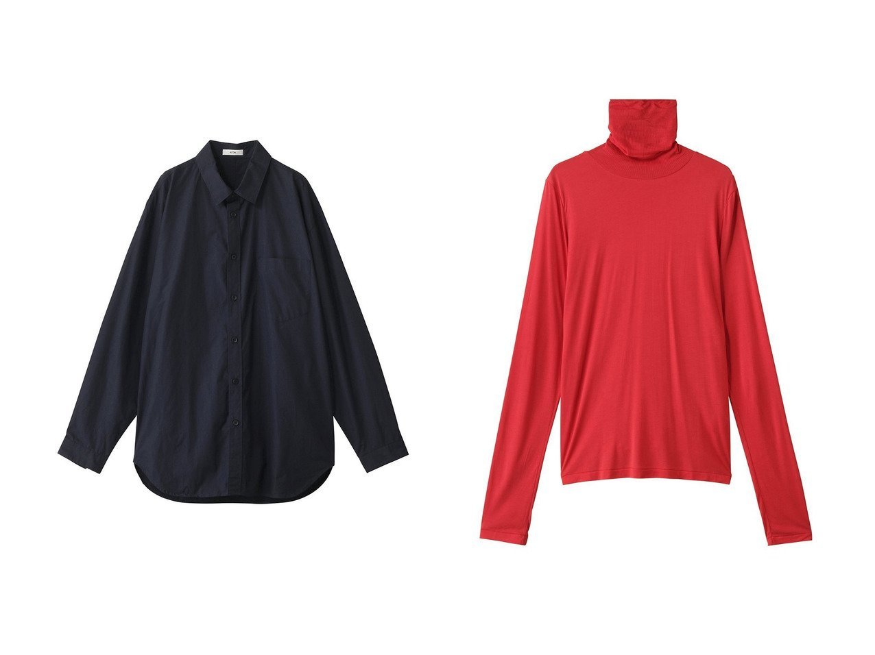 【ATON/エイトン】のMODAL SILK ジャージー タートルネック&【UNISEX】SUVIN ブロード ウォッシュド シャツ おすすめ人気トレンドファッション通販アイテム インテリア・キッズ・メンズ・レディースファッション・服の通販 founy(ファニー) 　ファッション　Fashion　レディースファッション　Fashion for Women　トップス・カットソー　Cut & Sew Tops　シャツ・ブラウス・オフィスカジュアル　Elegant Blouses & Button-Ups　ロングTシャツ・Tシャツ　Longline T-Shirts & Tees　カットソー・ベーシックTシャツ　Cut-and-Sewn Tops / Stretch Tees & Basics　タートルネック・ハイネックトップス　Turtlenecks & High-Neck Tops　2025年　2025　2025-2026秋冬・A/W　Autumn/Winter 2025–26 AW25–26　ユニセックス　Unisex, Genderless　スリーブ　Sleeve, Long Sleeve / Short Sleeve　タンブラー　Tumbler, Travel Mug　ドレス　Dress, One-Piece　ブロード　Broadcloth, Fine Cotton　ロング　Long, Long-Length　A/W・秋冬　Autumn/Winter　ブルー系　Blue　ホワイト系　White　オレンジ系　Orange　イエロー系　Yellow　ブラック系　Black　|ID:crp329100000220849