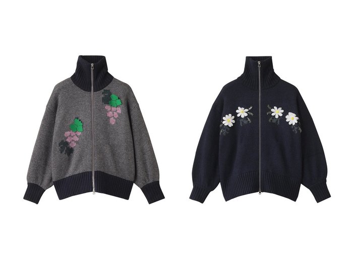 【MUVEIL/ミュベール】のイヌジャカードジップカーディガン&リスジャカードジップカーディガン おすすめ人気トレンドファッション通販アイテム 人気、トレンドファッション・服の通販 founy(ファニー) ファッション Fashion レディースファッション Fashion for Women トップス・カットソー Cut & Sew Tops ニット Knit Tops & Sweaters カーディガン・羽織り Layered Style Cardigans 2025年 2025 2025-2026秋冬・A/W Autumn/Winter 2025–26 AW25–26 カーディガン Cardigan, Knitwear フロント Front, Front Design モチーフ Motif, Design Theme A/W・秋冬 Autumn/Winter |ID:crp329100000220855