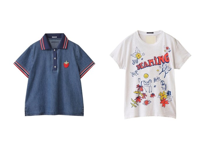 【MOTHER/マザー】のTHE SINFUL ドローイング グラフィックTシャツ (BWB)&THE SPECTATOR ポロカラーデニムトップス (LWB) おすすめ人気トレンドファッション通販アイテム 人気、トレンドファッション・服の通販 founy(ファニー) 　ファッション　Fashion　レディースファッション　Fashion for Women　トップス・カットソー　Cut & Sew Tops　シャツ・ブラウス・オフィスカジュアル　Elegant Blouses & Button-Ups　ポロシャツ・きれいめカジュアル　Smart-Casual Polo Tops　ロングTシャツ・Tシャツ　Longline T-Shirts & Tees　カットソー・ベーシックTシャツ　Cut-and-Sewn Tops / Stretch Tees & Basics　2025年　2025　2025-2026秋冬・A/W　Autumn/Winter 2025–26 AW25–26　ボトム　Bottoms, Lower Wear　ポロシャツ　Polo Shirt, Collared Tee　モチーフ　Motif, Design Theme　A/W・秋冬　Autumn/Winter　|ID:crp329100000220871