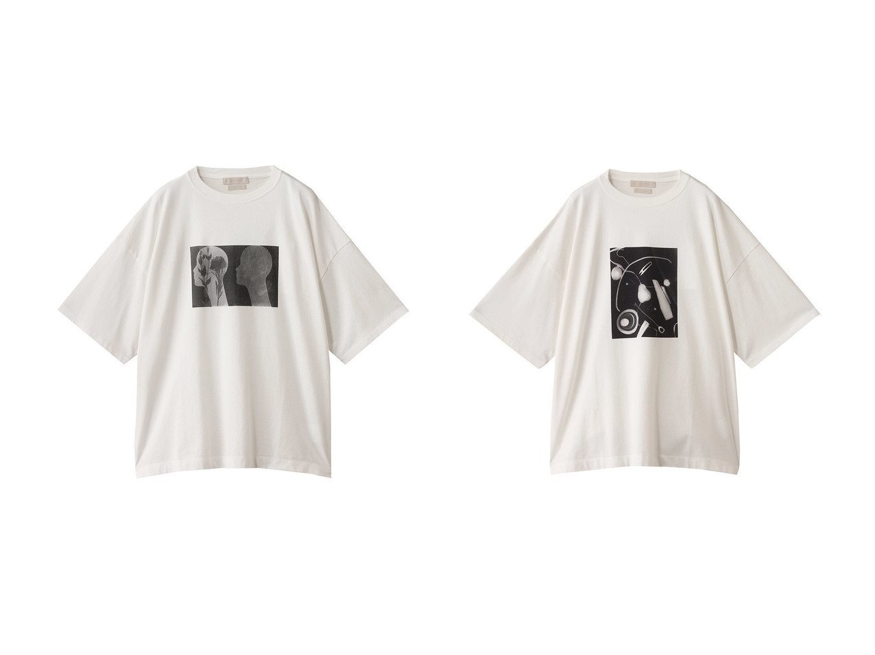【YOKE / MEN/ヨーク】の【MEN】Photogram プリント Tシャツ おすすめ人気トレンドファッション通販アイテム インテリア・キッズ・メンズ・レディースファッション・服の通販 founy(ファニー) 　ファッション　Fashion　メンズファッション　Fashion for Men　トップス・カットソー　Cut & Sew Tops　メンズシャツ　Shirts　2025年　2025　2025-2026秋冬・A/W　Autumn/Winter 2025–26 AW25–26　インド　Indian Textile　ショート　Short, Short Length　スリーブ　Sleeve, Long Sleeve / Short Sleeve　フロント　Front, Front Design　プリント　Print, Printed Pattern　定番　Standard, Basic Item　A/W・秋冬　Autumn/Winter　ホワイト系　White　ブラック系　Black　|ID:crp329100000220880