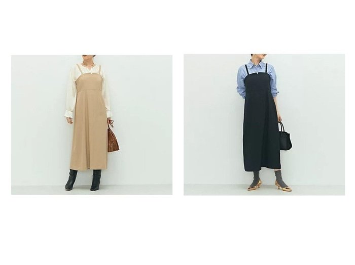 【NOLLEY'S/ノーリーズ】のウォッシャブルウール調ストレッチキャミワンピース おすすめ人気トレンドファッション通販アイテム 人気、トレンドファッション・服の通販 founy(ファニー) ファッション Fashion レディースファッション Fashion for Women ワンピース Dresses キャミソールワンピース Camisole Dresses 2025年 2025 2025-2026秋冬・A/W Autumn/Winter 2025–26 AW25–26 カットソー Cut and Sewn Top ストレッチ Stretch, Stretchy Fabric 今季 This Season, Current Season |ID:crp329100000220888