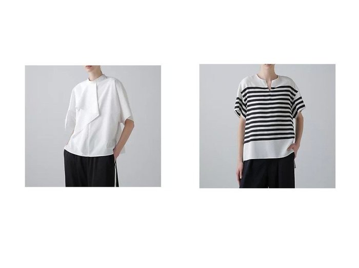 【ADORE/アドーア】のクリスピーコットンブラウス&ボーダープリントブラウス おすすめ人気トレンドファッション通販アイテム 人気、トレンドファッション・服の通販 founy(ファニー) 　ファッション　Fashion　レディースファッション　Fashion for Women　トップス・カットソー　Cut & Sew Tops　シャツ・ブラウス・オフィスカジュアル　Elegant Blouses & Button-Ups　おすすめ　Recommended / Our Picks　シルク　Silk, 100% Silk　ジョーゼット　Georgette, Semi-Sheer Fabric　スタンダード　Standard, Basic　ハンド　Hand, Handmade　フィット　Fit, Slim Fit　プリント　Print, Printed Pattern　ボーダー　Border, Stripe　モチーフ　Motif, Design Theme　ルーズ　Loose, Oversized　エレガント 上品　Elegant　夏　Summer　春　Spring　S/S・春夏　SS, Spring/Summer, Warm Season　|ID:crp329100000220893