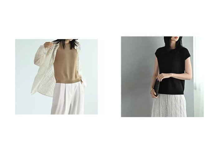 【STYLE DELI/スタイルデリ】の【BLK001】待望の羽織り用インナーサマーニット おすすめ人気トレンドファッション通販アイテム 人気、トレンドファッション・服の通販 founy(ファニー) ファッション Fashion レディースファッション Fashion for Women トップス・カットソー Cut & Sew Tops ニット Knit Tops & Sweaters インナー Innerwear 春 Spring 秋 Autumn カーディガン Cardigan, Knitwear サマー Summer, Summer Style シンプル Simple, Minimal ジャケット Jacket, Outerwear スリット Slit, Slit Detail デコルテ Décolleté, Neckline なめらか Smooth, Silky Texture ノースリーブ Sleeveless, No-Sleeve フィット Fit, Slim Fit 半袖 Short Sleeve, Half Sleeve 羽織 Haori, Light Jacket リアル Real, Realistic おすすめ Recommended / Our Picks 夏 Summer 旅行 Travel エレガント 上品 Elegant ビジネス 仕事 通勤 Business / Work / Commuting |ID:crp329100000220898